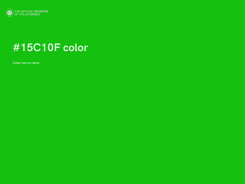 #15C10F color image