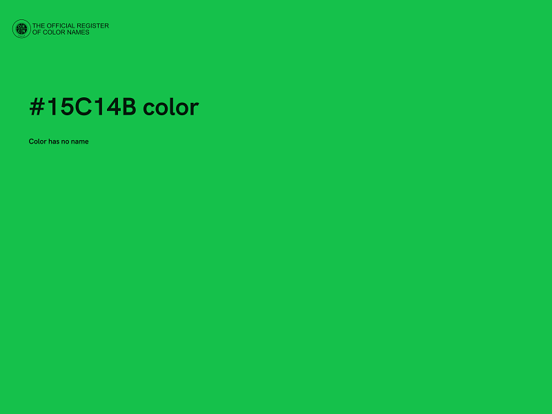 #15C14B color image