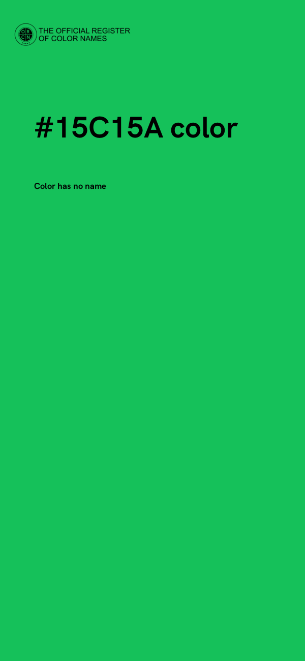 #15C15A color image