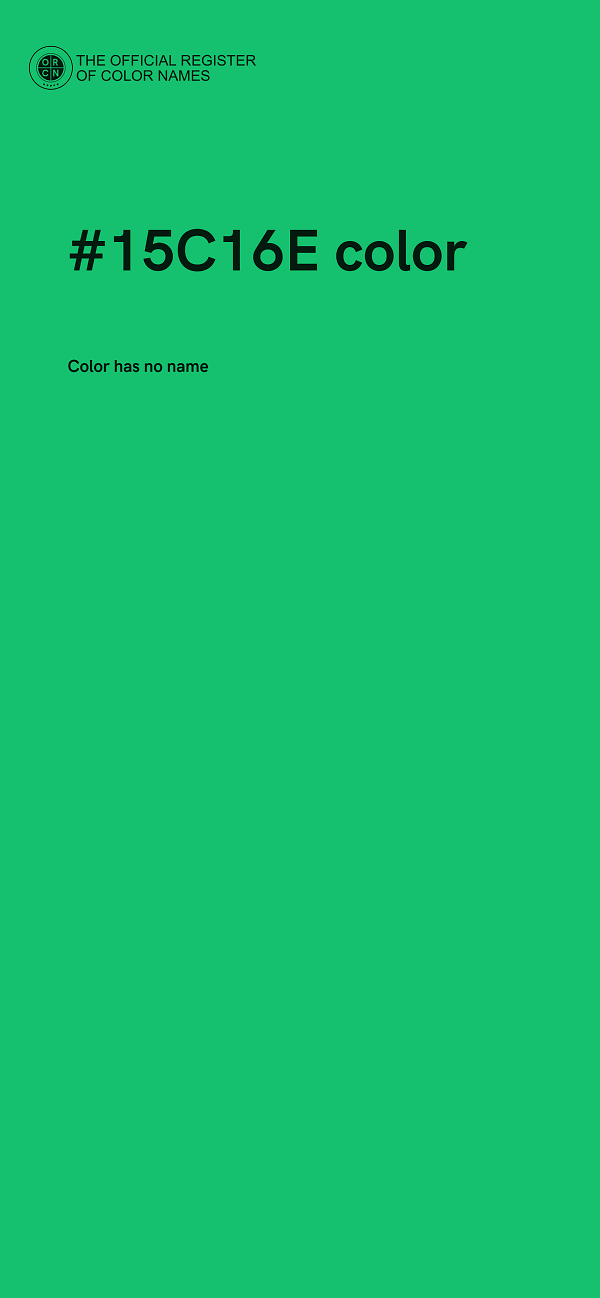 #15C16E color image