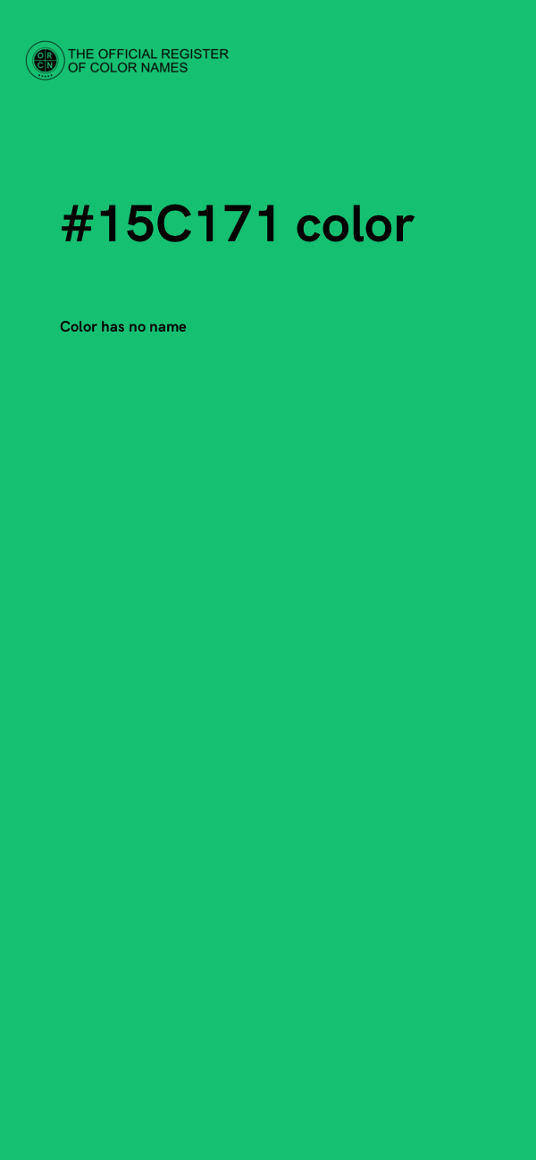 #15C171 color image