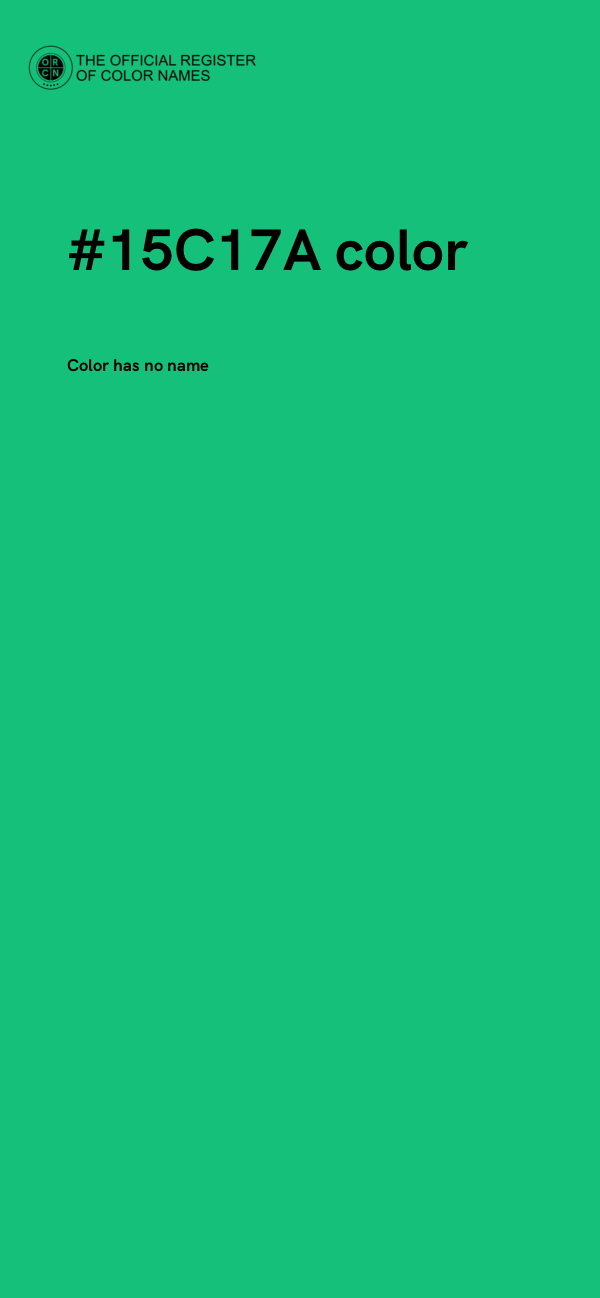 #15C17A color image