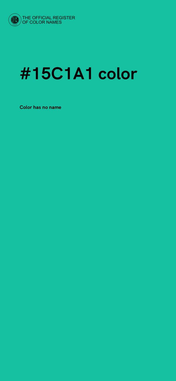 #15C1A1 color image