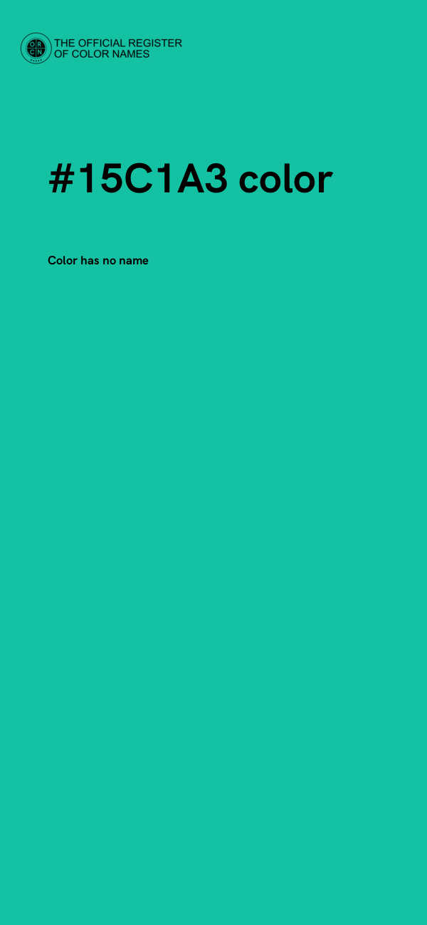 #15C1A3 color image