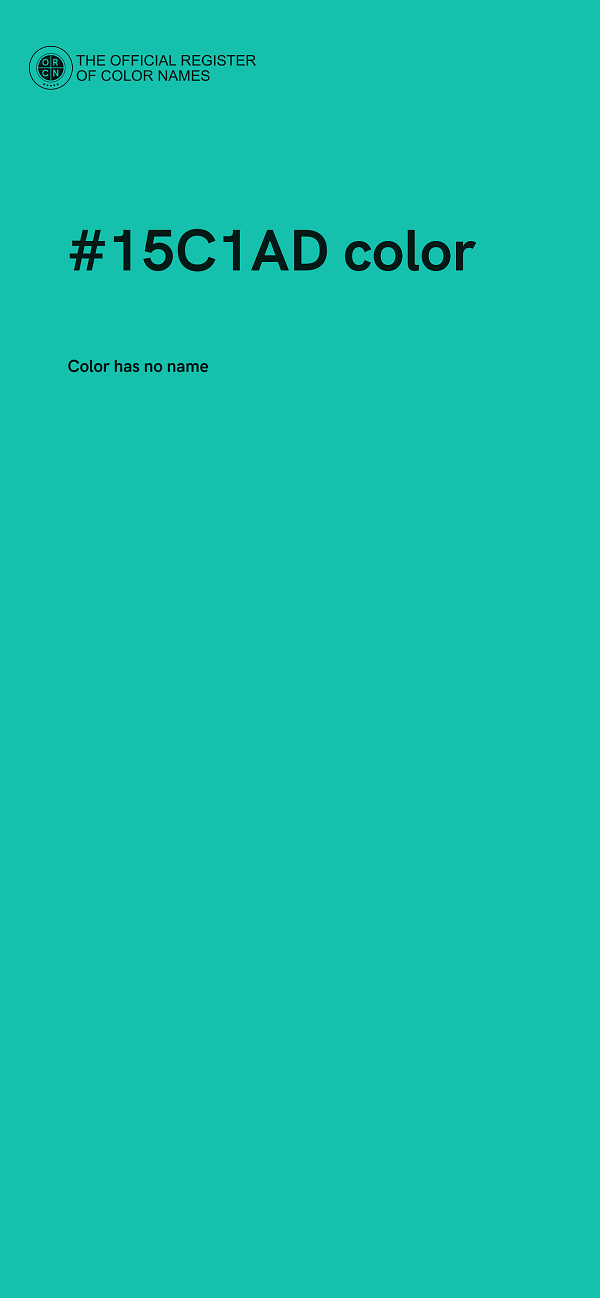 #15C1AD color image
