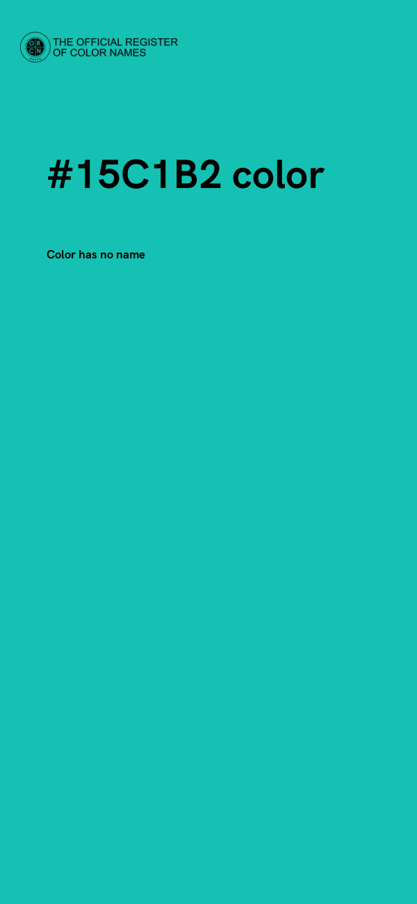 #15C1B2 color image