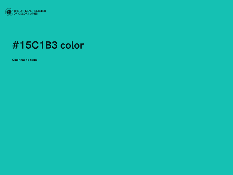 #15C1B3 color image