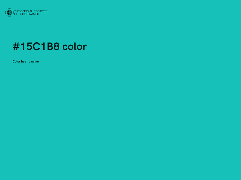#15C1B8 color image