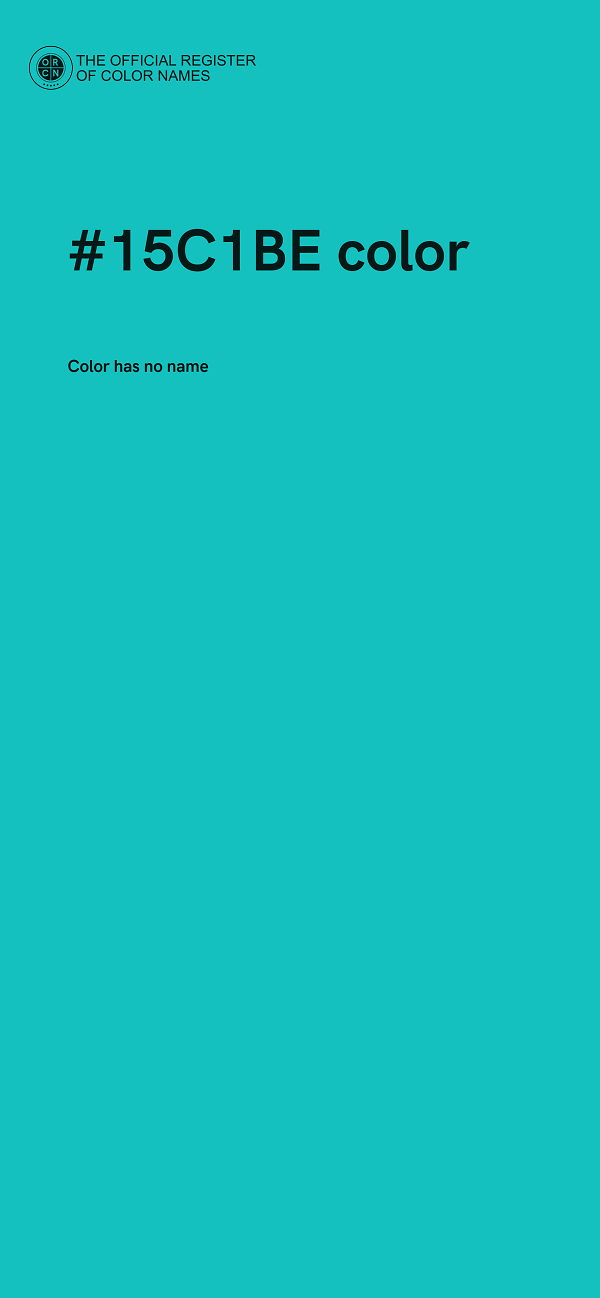 #15C1BE color image