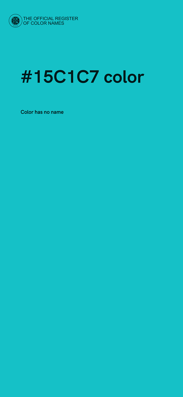 #15C1C7 color image
