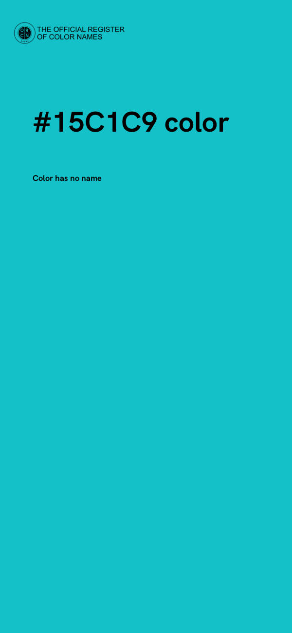 #15C1C9 color image