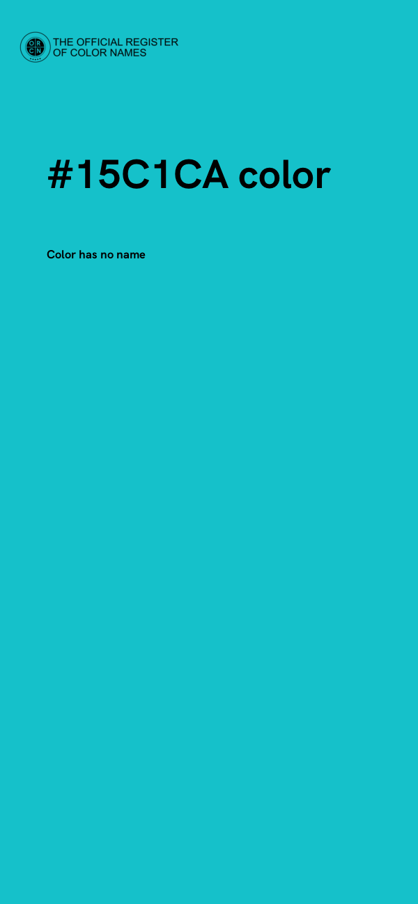 #15C1CA color image