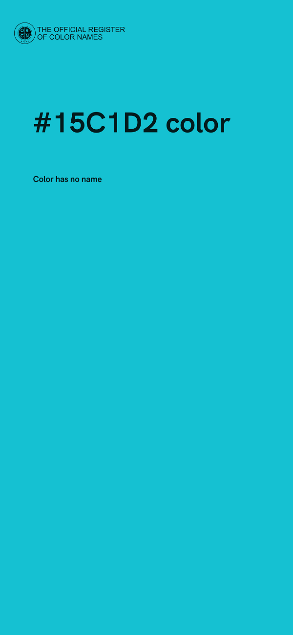 #15C1D2 color image