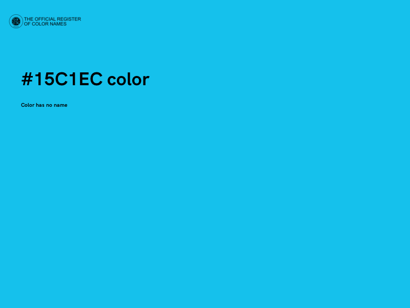 #15C1EC color image