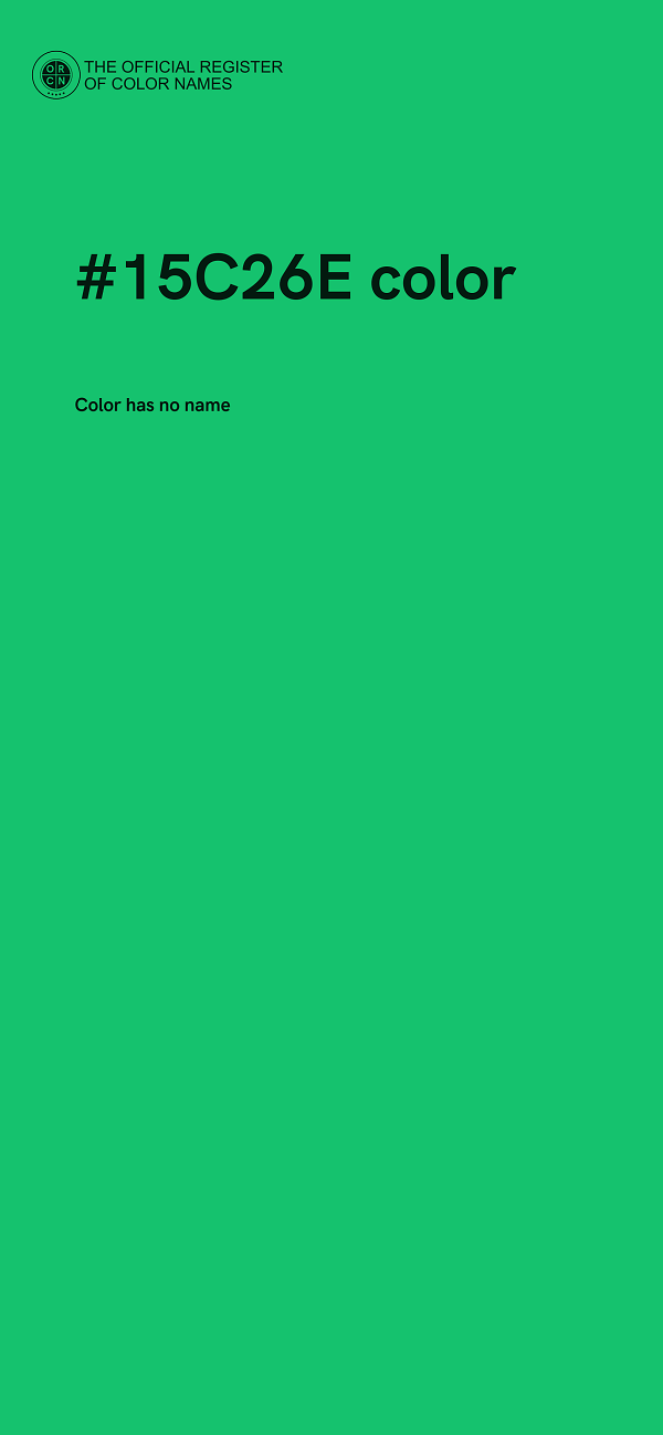 #15C26E color image