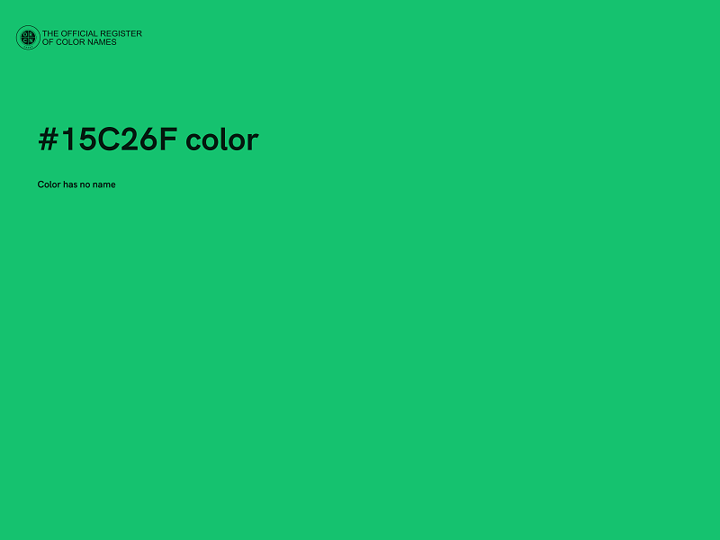 #15C26F color image