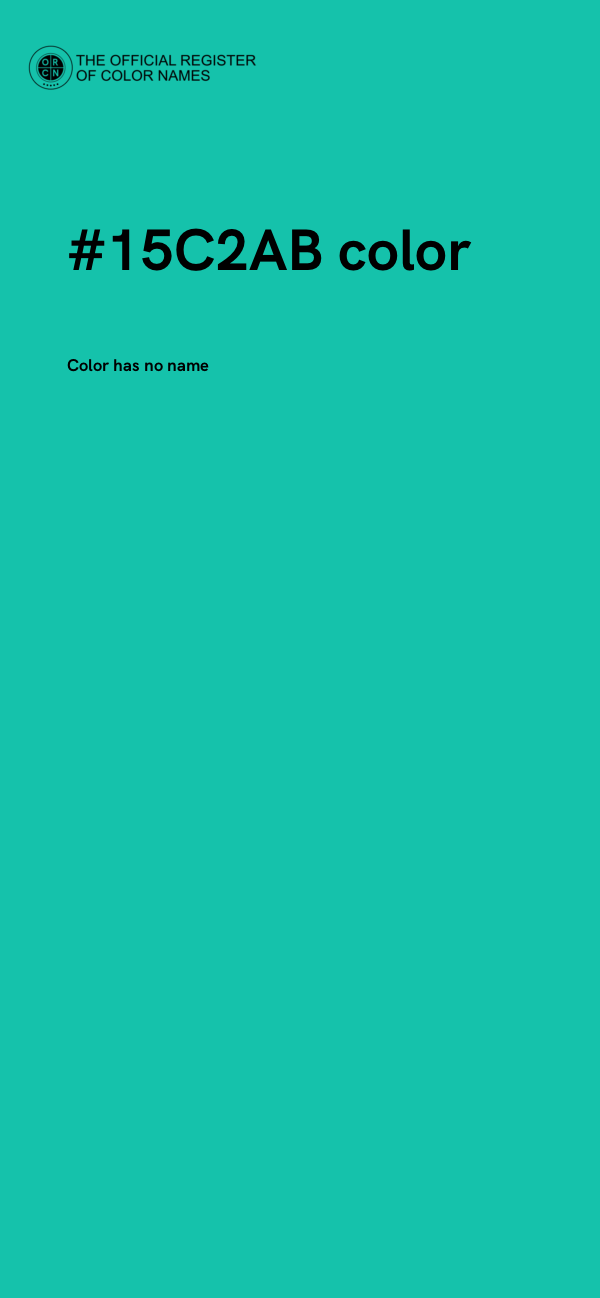 #15C2AB color image