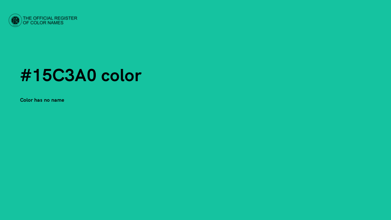 #15C3A0 color image