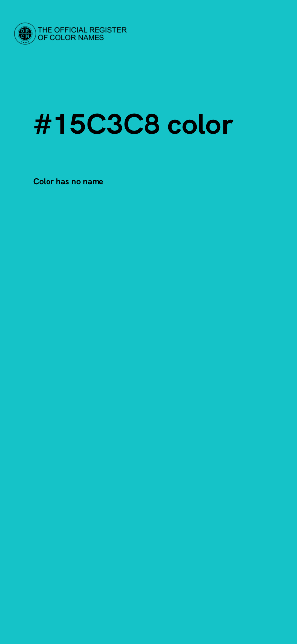 #15C3C8 color image