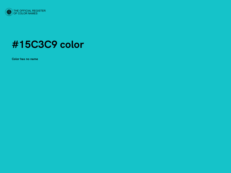 #15C3C9 color image