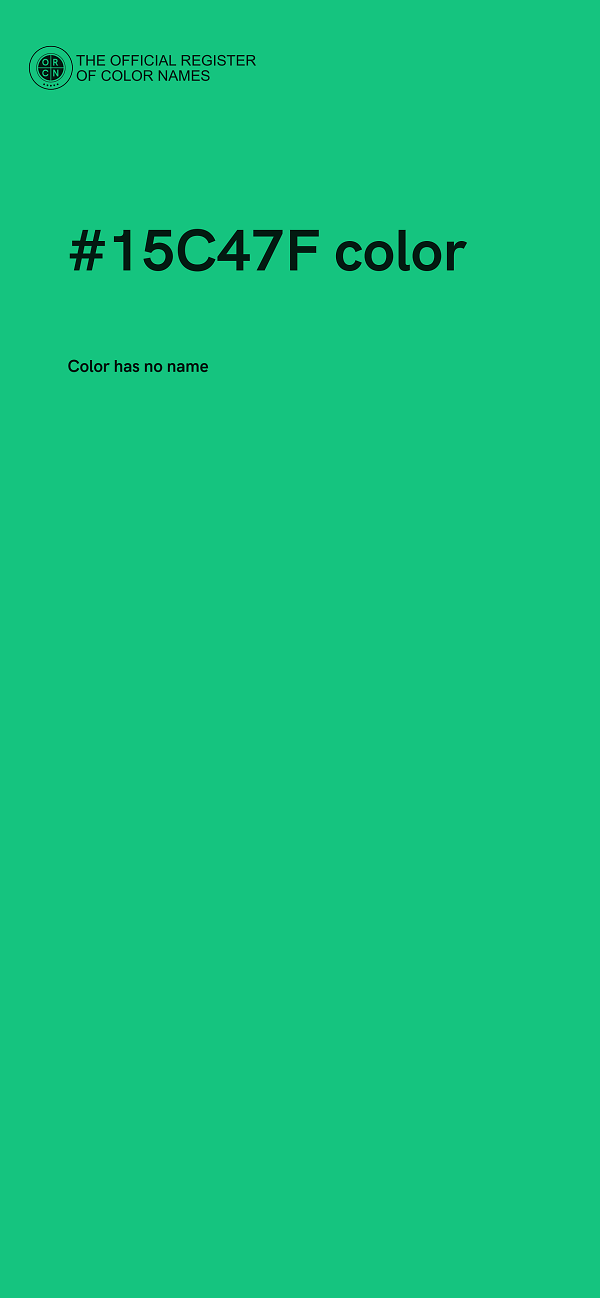 #15C47F color image