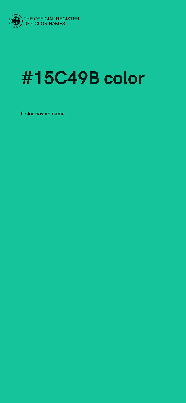 #15C49B color image
