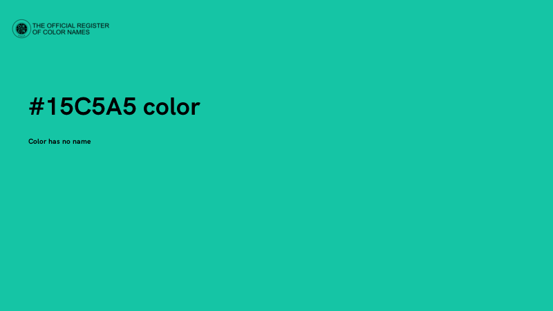 #15C5A5 color image