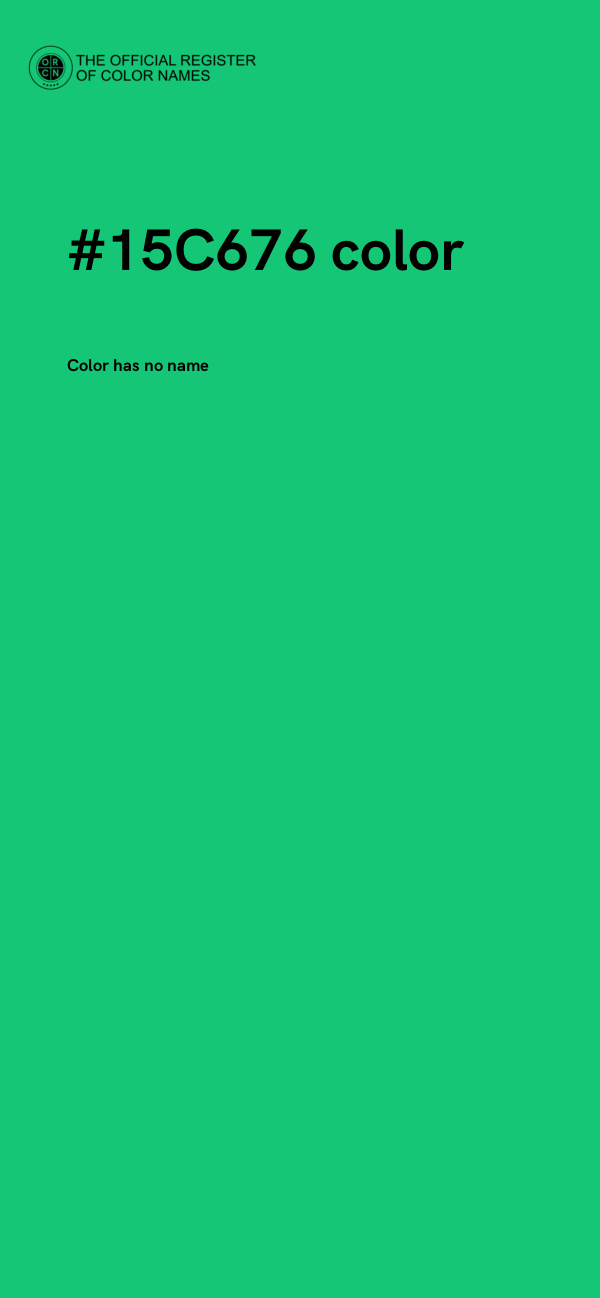 #15C676 color image