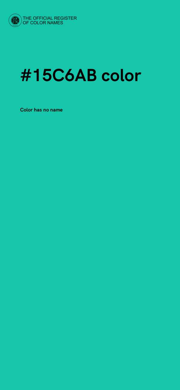 #15C6AB color image