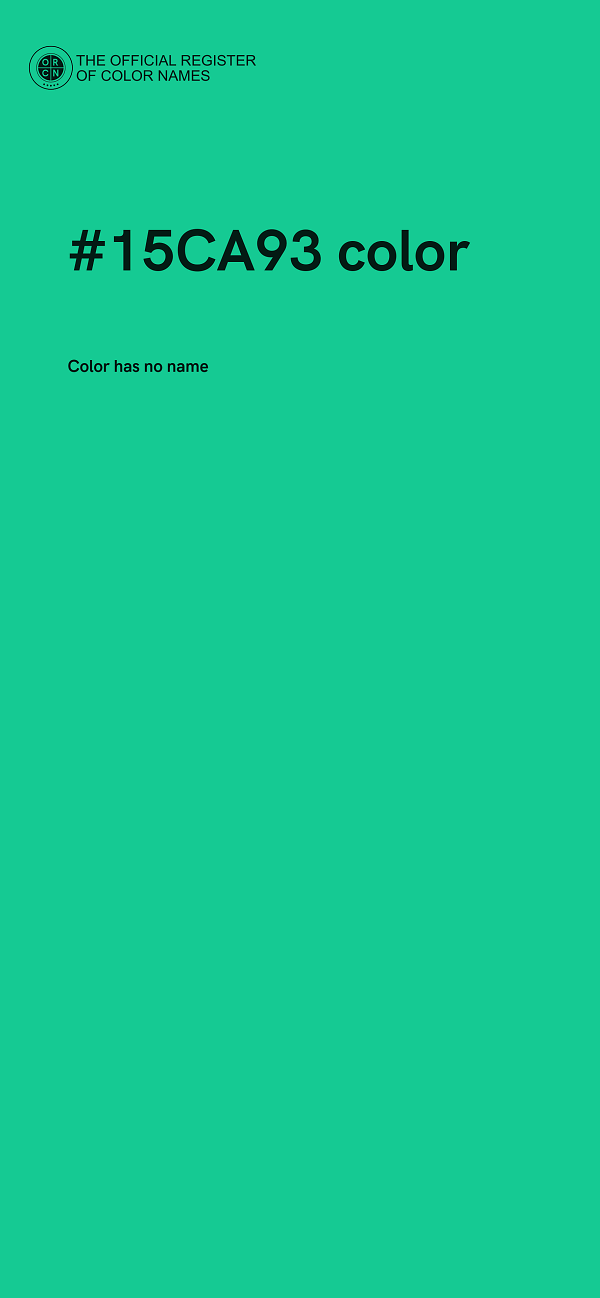 #15CA93 color image