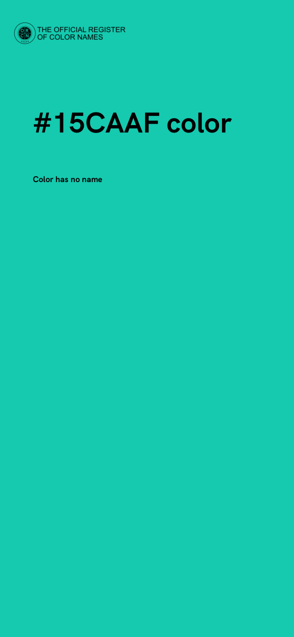 #15CAAF color image