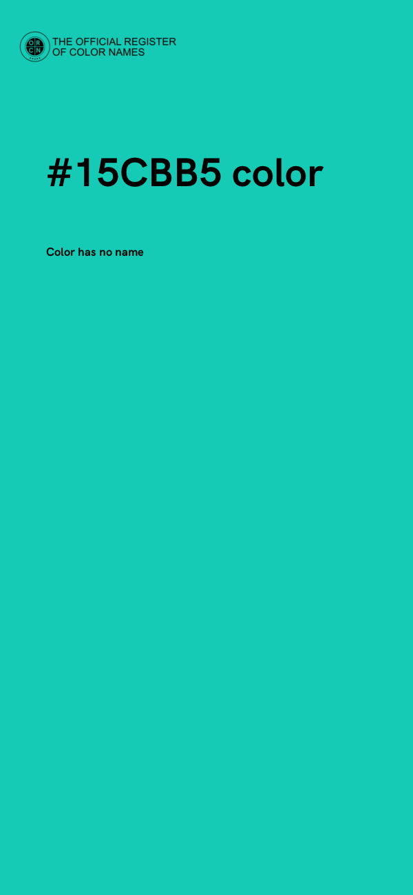 #15CBB5 color image