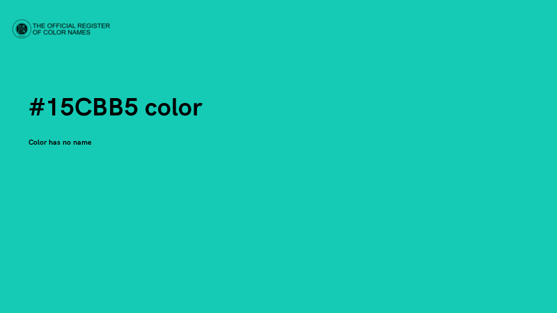 #15CBB5 color image