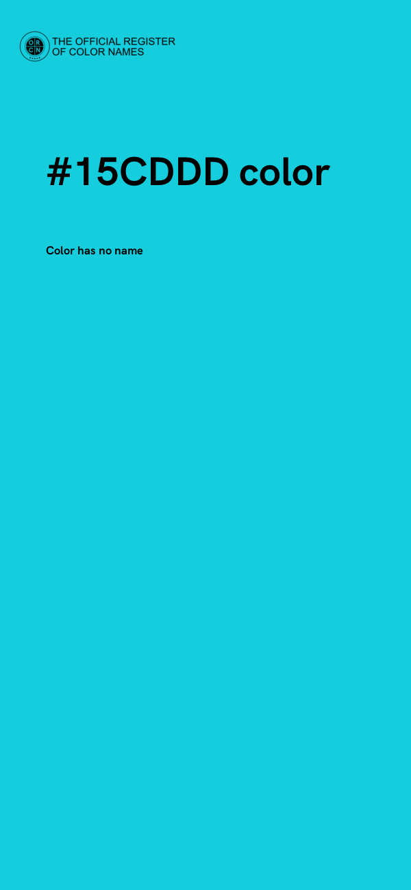 #15CDDD color image