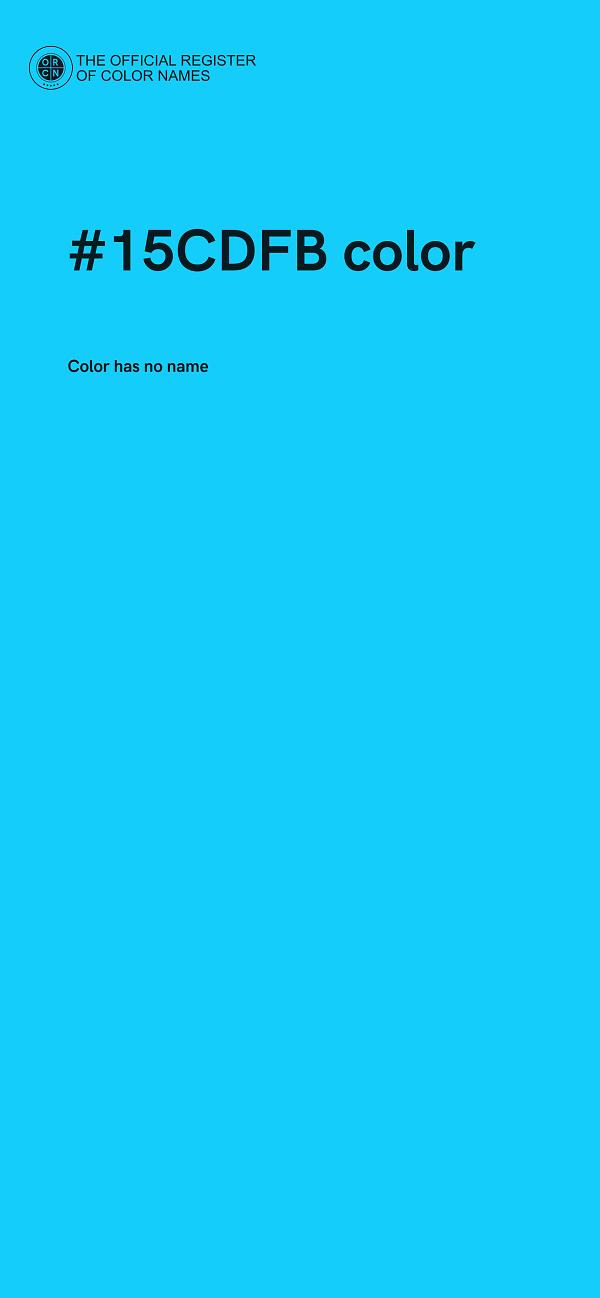 #15CDFB color image