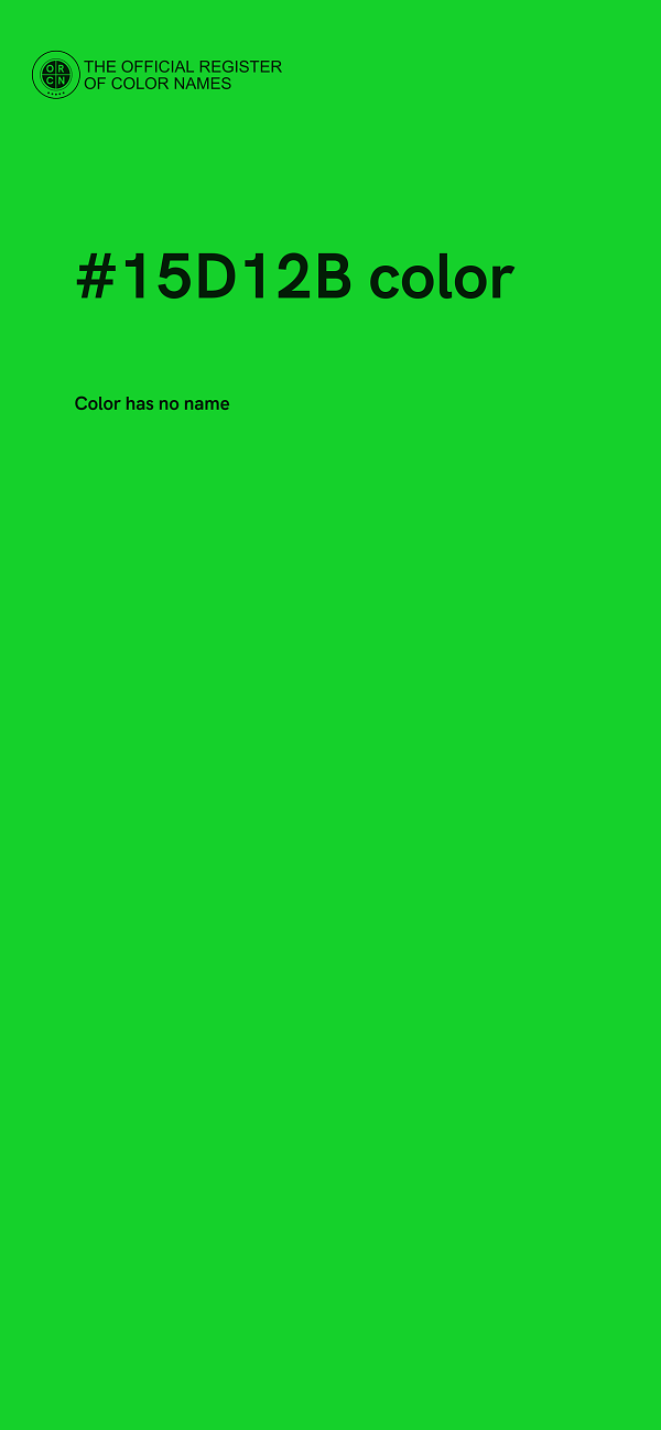 #15D12B color image