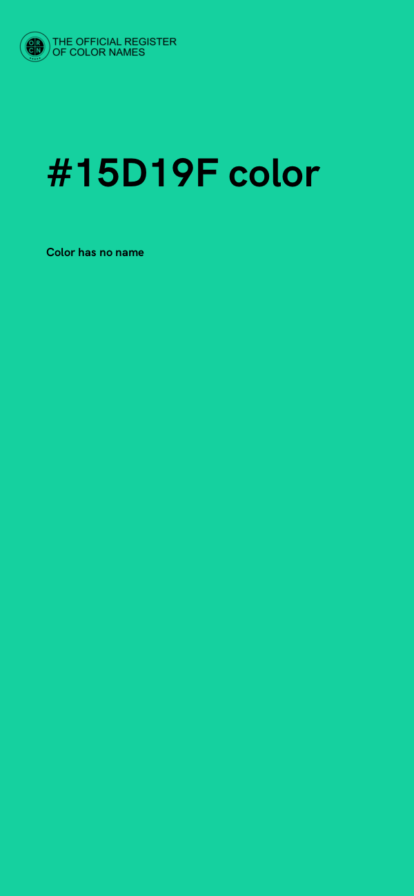 #15D19F color image