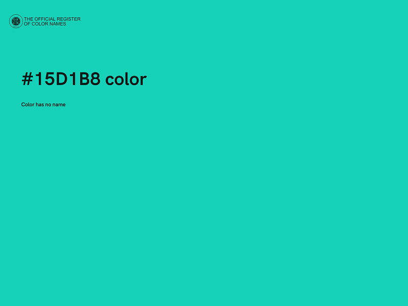 #15D1B8 color image