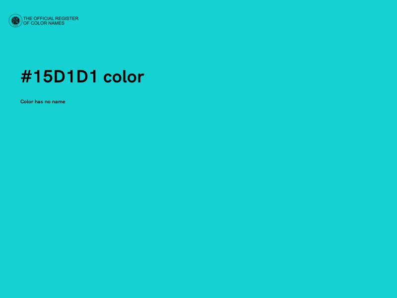 #15D1D1 color image
