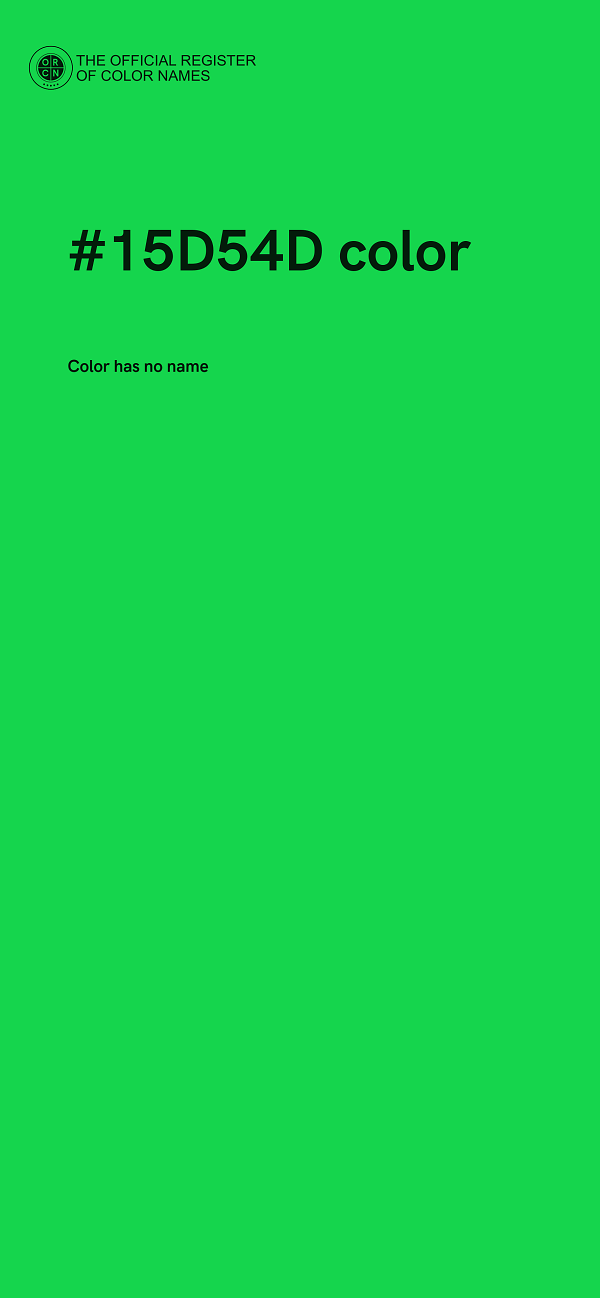 #15D54D color image