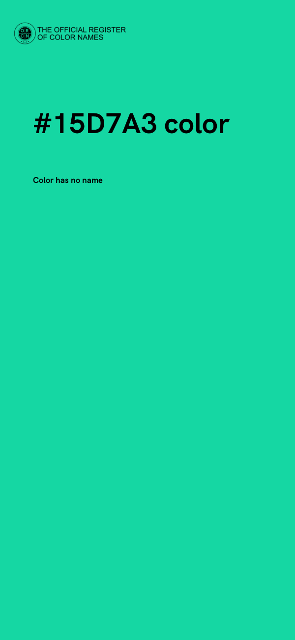 #15D7A3 color image