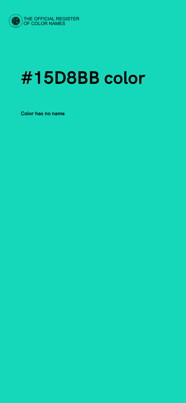 #15D8BB color image