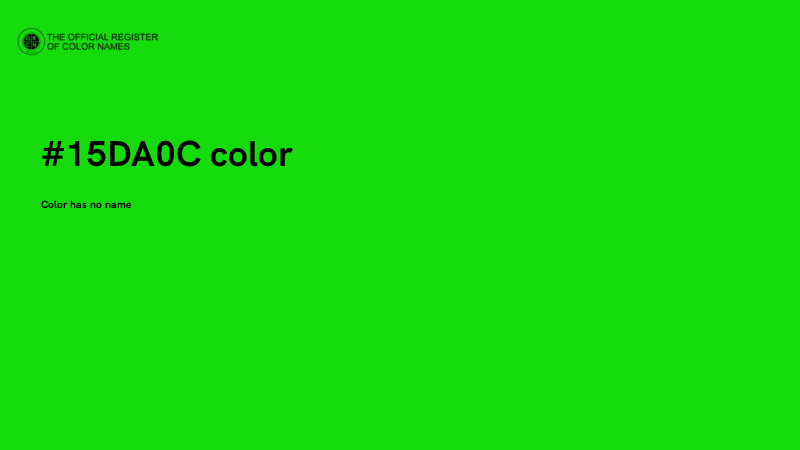 #15DA0C color image
