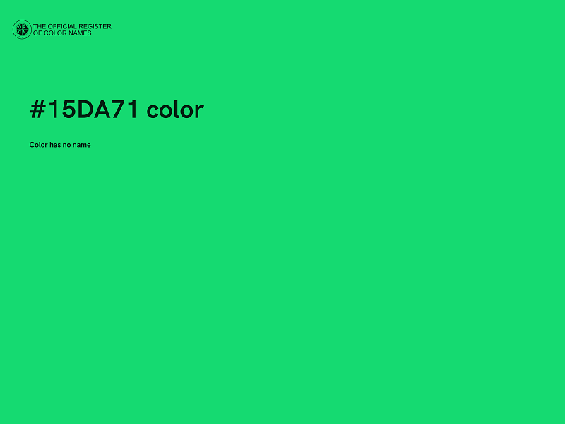 #15DA71 color image