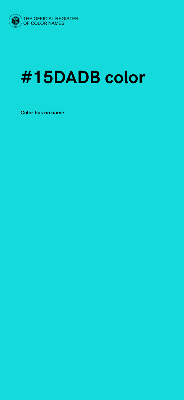 #15DADB color image