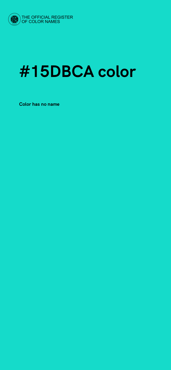 #15DBCA color image