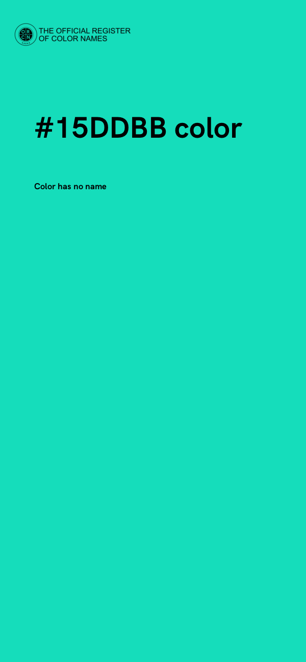 #15DDBB color image
