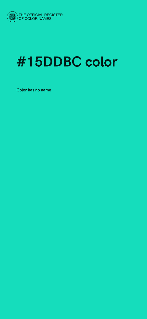 #15DDBC color image