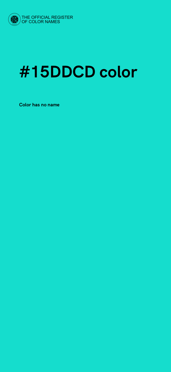#15DDCD color image