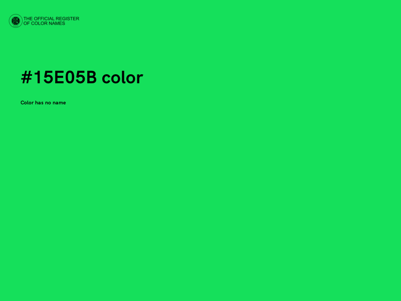 #15E05B color image